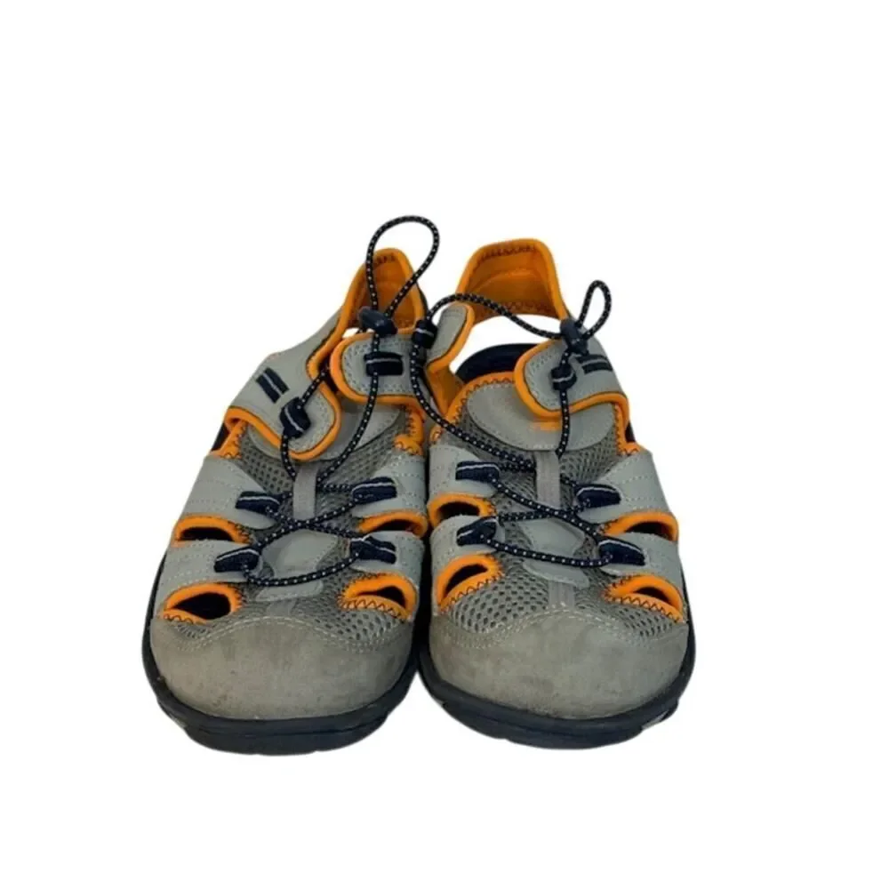 New Balance Kids Youth Adirondack Adjustable Sandals Gray Orange G4 Women's 5.5